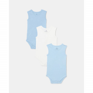 BLUKIDS BODI BEZ RUKAVA 3 KOM CASHMERE BLUE 