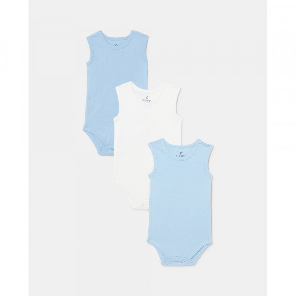 BLUKIDS BODI BEZ RUKAVA 3 KOM CASHMERE BLUE