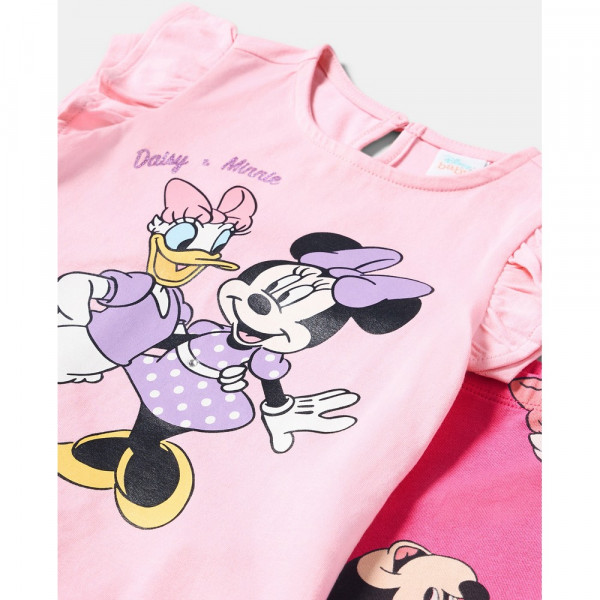 BLUKIDS MAJICA KRATAK RUKAV I HELANKE CANDY PINK