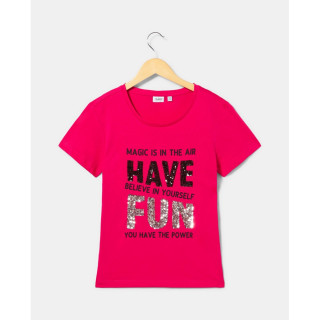 BLUKIDS MAJICA KRATAK RUKAV PINK PEACOCK 