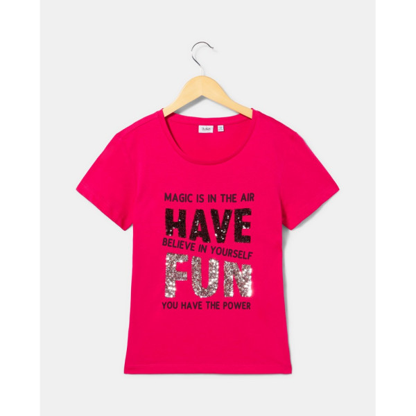 BLUKIDS MAJICA KRATAK RUKAV PINK PEACOCK 
