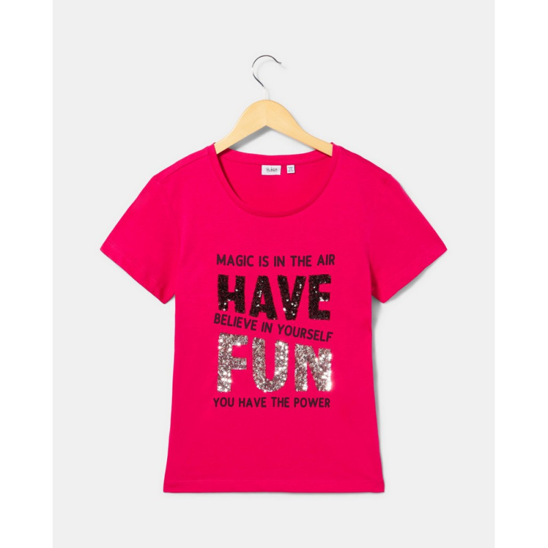BLUKIDS MAJICA KRATAK RUKAV PINK PEACOCK 