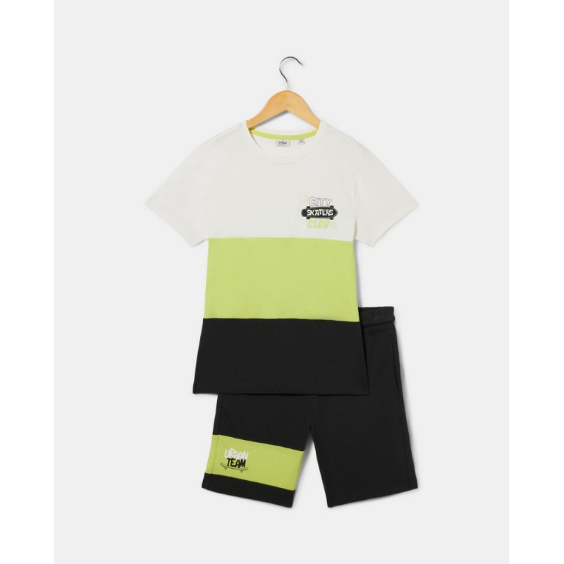 BLUKIDS MAJICA KRATAK RUKAV I SORTS BLANC DE BLANC