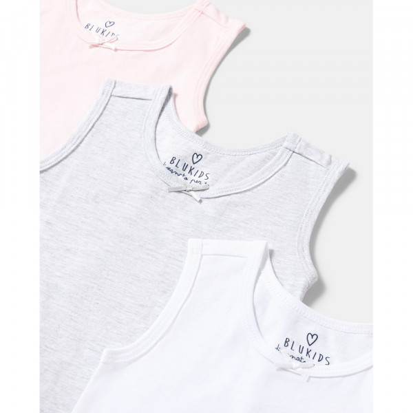 BLUKIDS PODMAJICA 3 KOM HEAVENLY PINK