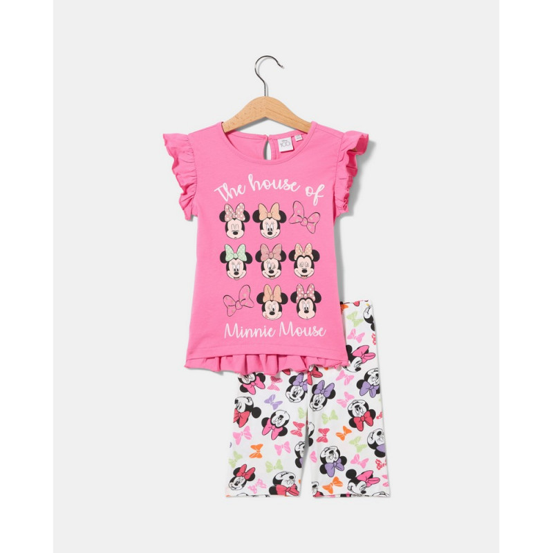 BLUKIDS MAJICA KRATAK RUKAV I HELANKE PINK CARNATION