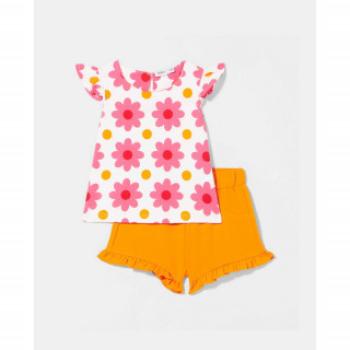 BLUKIDS MAJICA BEZ RUKAVA I SORTS BRIGHT MARIGOLD