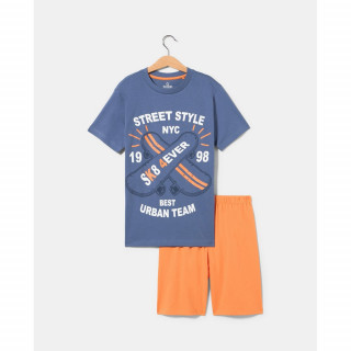 BLUKIDS PIDZAMA BLUE/ORANGE