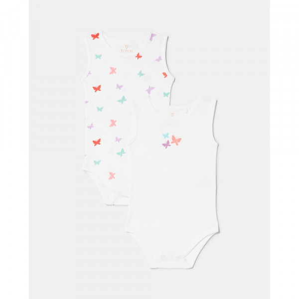 BLUKIDS BODI BEZ RUKAVA 2 KOM BRILLIANT WHITE