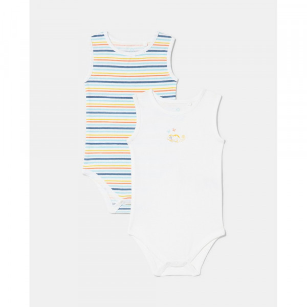 BLUKIDS BODI BEZ RUKAVA 2 KOM BRILLIANT WHITE