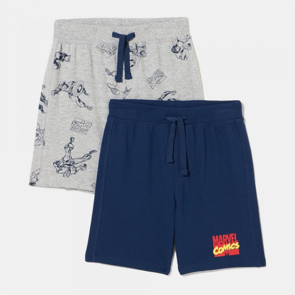 BLUKIDS SORTS 2 KOM LIGHT GREY MELANGE