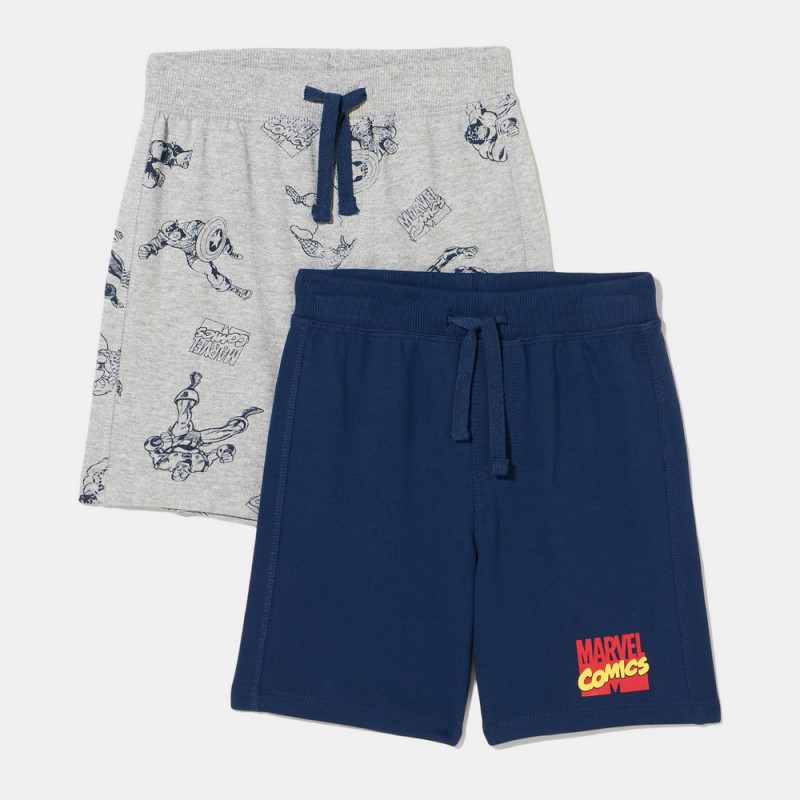 BLUKIDS SORTS 2 KOM LIGHT GREY MELANGE