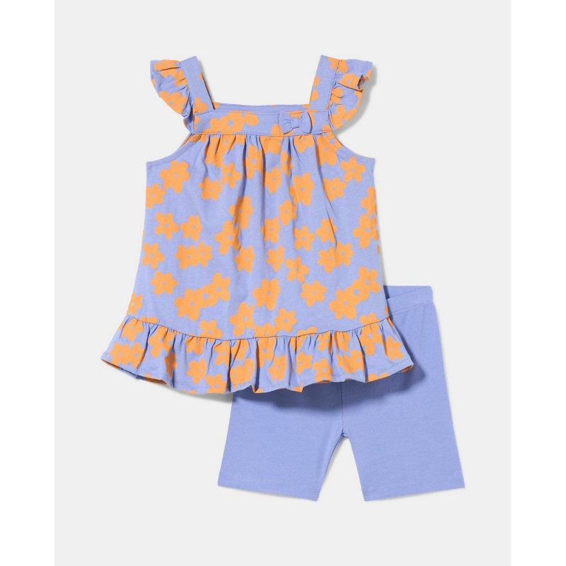 BLUKIDS MAJICA BEZ RUKAVA I SORTS JACARANDA
