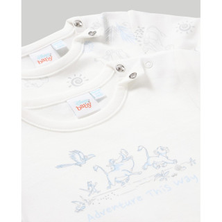 BLUKIDS BODI KRATAK RUKAV BRILLIANT WHITE2 KOM