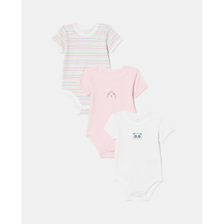 BLUKIDS BODI KRATAK RUKAV MULTICOLOUR3 KOM