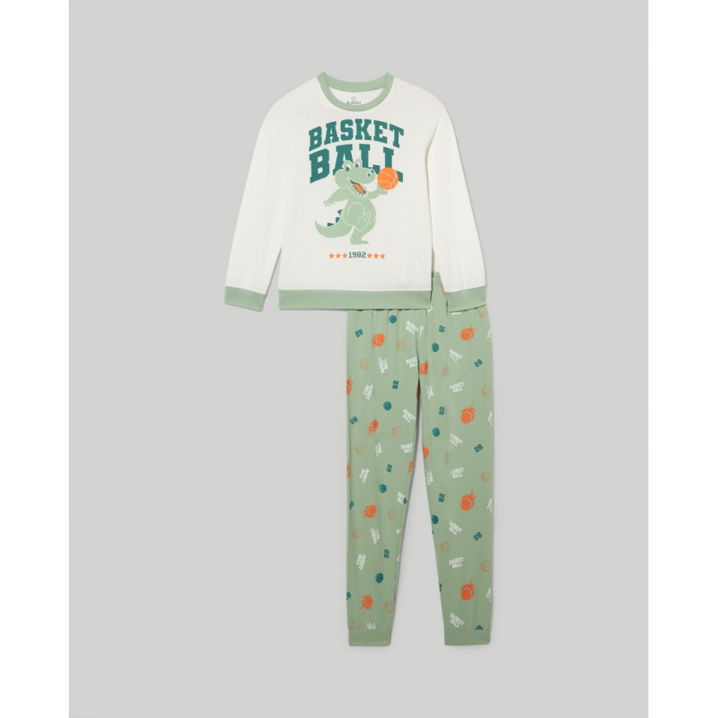BLUKIDS PIDZAMA SMOKE GREEN