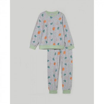 BLUKIDS PIDZAMA GREY MELANGE 