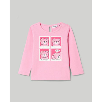 BLUKIDS MAJICA DUG RUKAV PRISM PINK