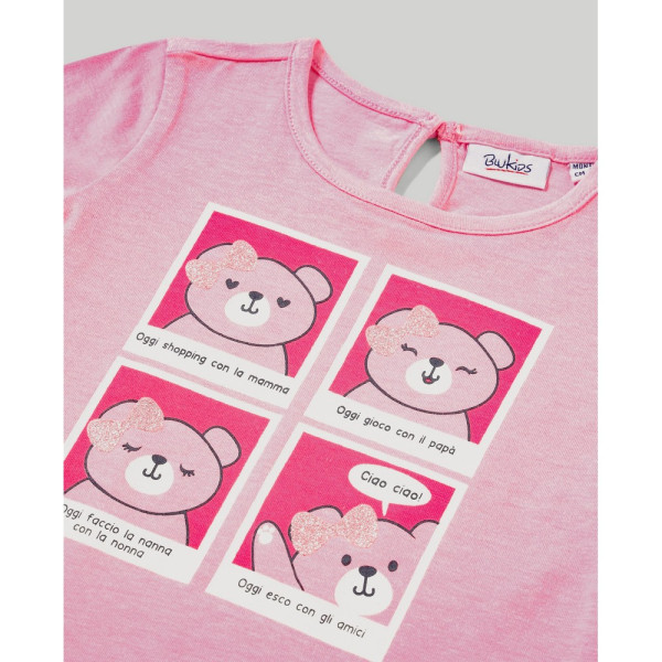 BLUKIDS MAJICA DUG RUKAV PRISM PINK