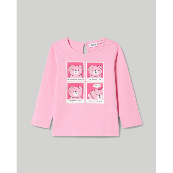 BLUKIDS MAJICA DUG RUKAV PRISM PINK