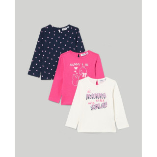 BLUKIDS MAJICA DUG RUKAV SHOCKING PINK