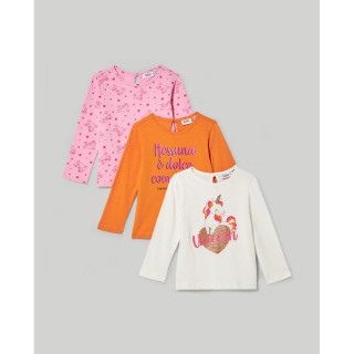 BLUKIDS MAJICA DUG RUKAV PRISM PINK