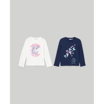 BLUKIDS MAJICA DUG RUKAV CLOUD DANCER2 KOM 