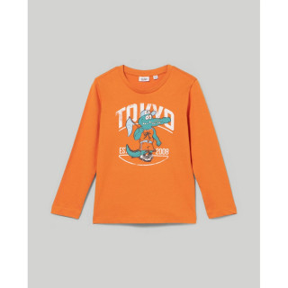 BLUKIDS MAJICA DUG RUKAV ORANGE OCHRE