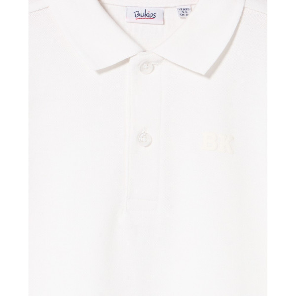 BLUKIDS MAJICA POLO DUG RUKAV BRIGHT WHITE
