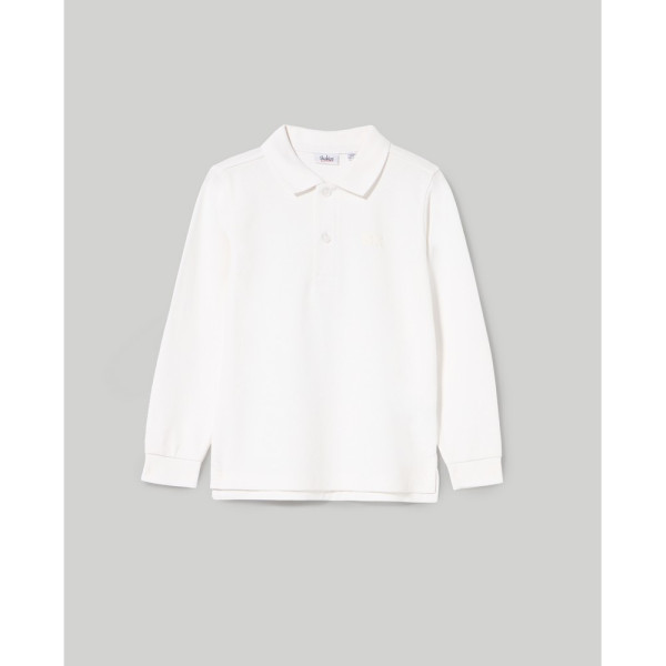 BLUKIDS MAJICA POLO DUG RUKAV BRIGHT WHITE