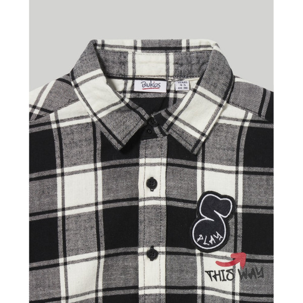BLUKIDS KOSULJA BLACK/WHITE CHECK