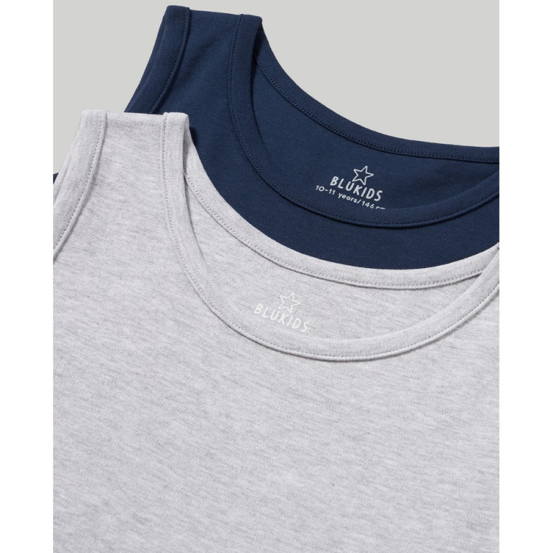 BLUKIDS PODMAJICA GREY/BLUE2 KOM
