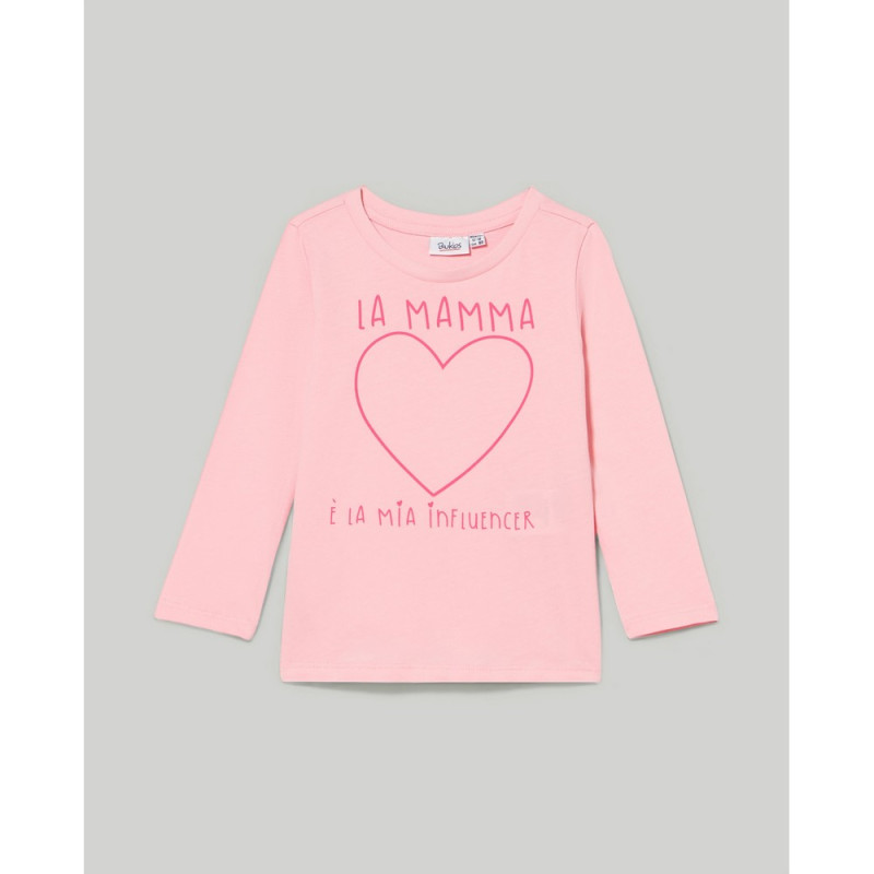 BLUKIDS MAJICA DUG RUKAV CANDY PINK
