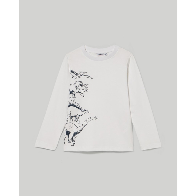 BLUKIDS MAJICA DUG RUKAV BRILLIANT WHITE