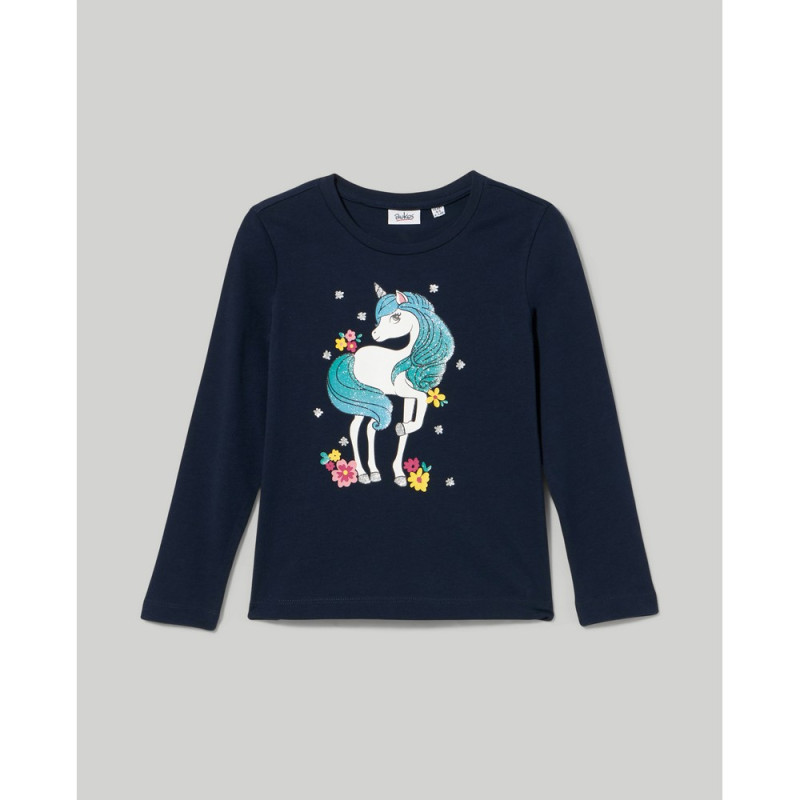 BLUKIDS MAJICA DUG RUKAV DRESS BLUES