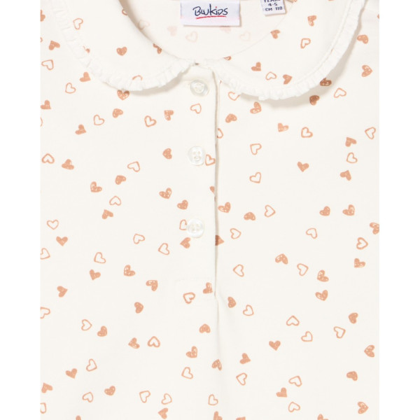 BLUKIDS MAJICA POLO DUG RUKAV SNOW WHITE