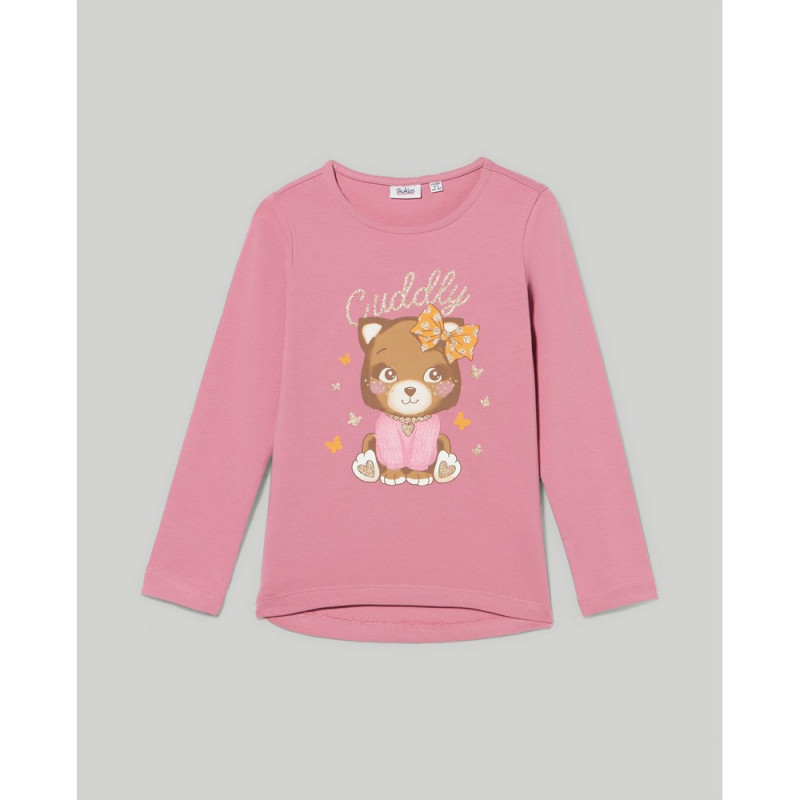 BLUKIDS MAJICA DUG RUKAV PINK NECTAR