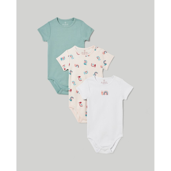 BLUKIDS BODI KRATAK RUKAV MULTICOLOUR3 KOM 