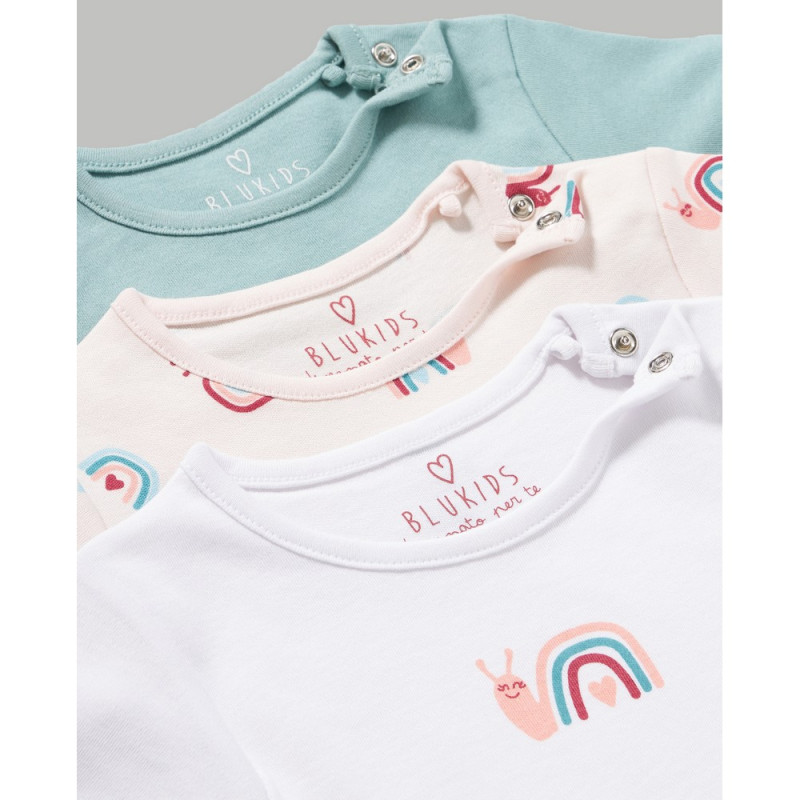BLUKIDS BODI KRATAK RUKAV MULTICOLOUR3 KOM 