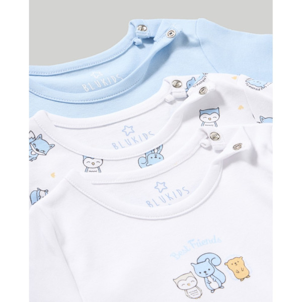BLUKIDS BODI DUG RUKAV CASHMERE BLUE3 KOM