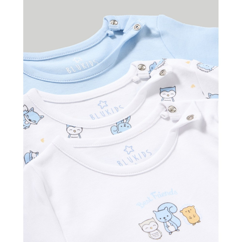 BLUKIDS BODI DUG RUKAV CASHMERE BLUE3 KOM