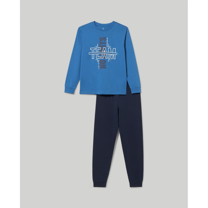 BLUKIDS PIDZAMA BLUE/LT BLUE