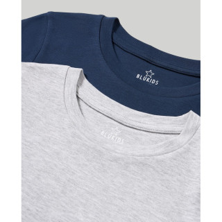 BLUKIDS MAJICA DUG RUKAV GREY/BLUE2 KOM