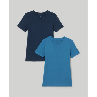 BLUKIDS MAJICA DUG RUKAV BLUE/LT BLUE2 KOM