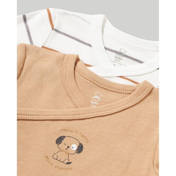 BLUKIDS BODI DUG RUKAV BEIGE MELANGE2 KOM