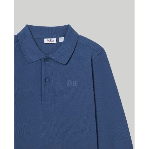 BLUKIDS MAJICA POLO DUG RUKAV ENSIGN BLUE 