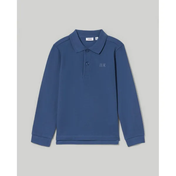 BLUKIDS MAJICA POLO DUG RUKAV ENSIGN BLUE 