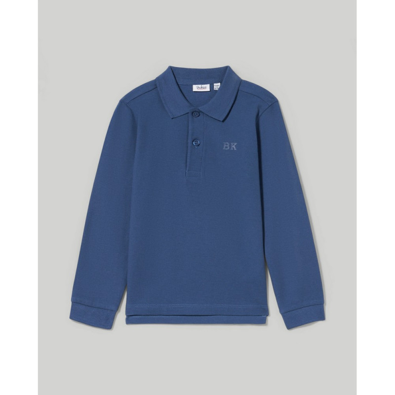 BLUKIDS MAJICA POLO DUG RUKAV ENSIGN BLUE