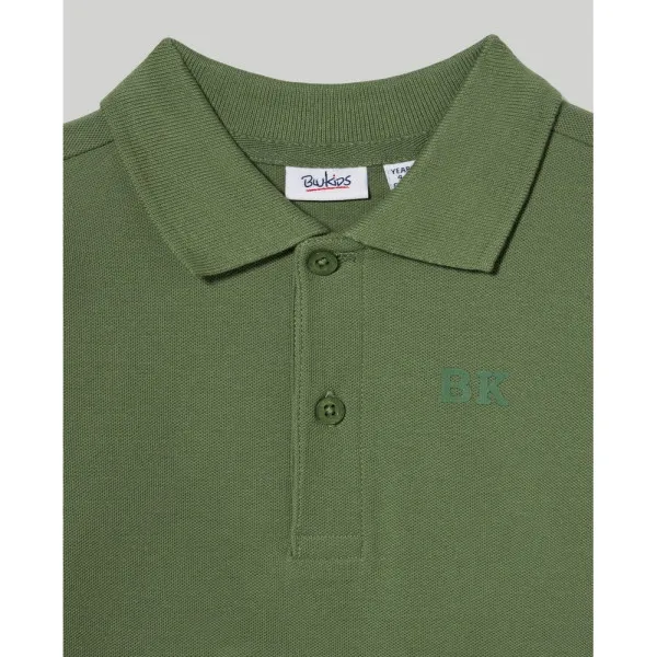 BLUKIDS MAJICA POLO DUG RUKAV OLIVINE 