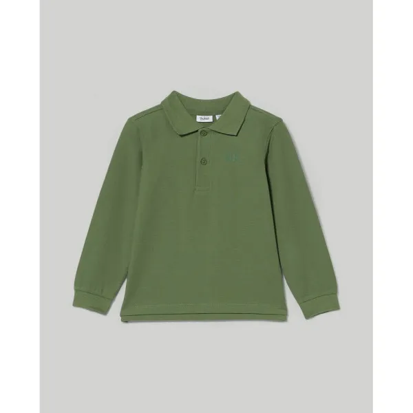 BLUKIDS MAJICA POLO DUG RUKAV OLIVINE 