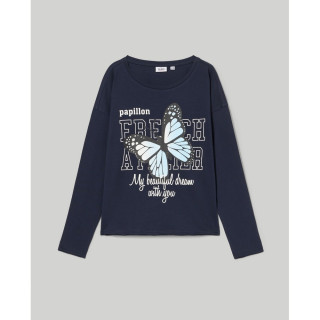 BLUKIDS MAJICA DUG RUKAV INSIGNIA BLUE